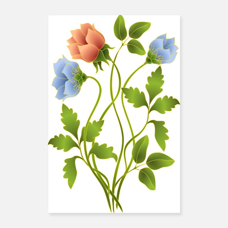 Blumen Poster 40x60 cm