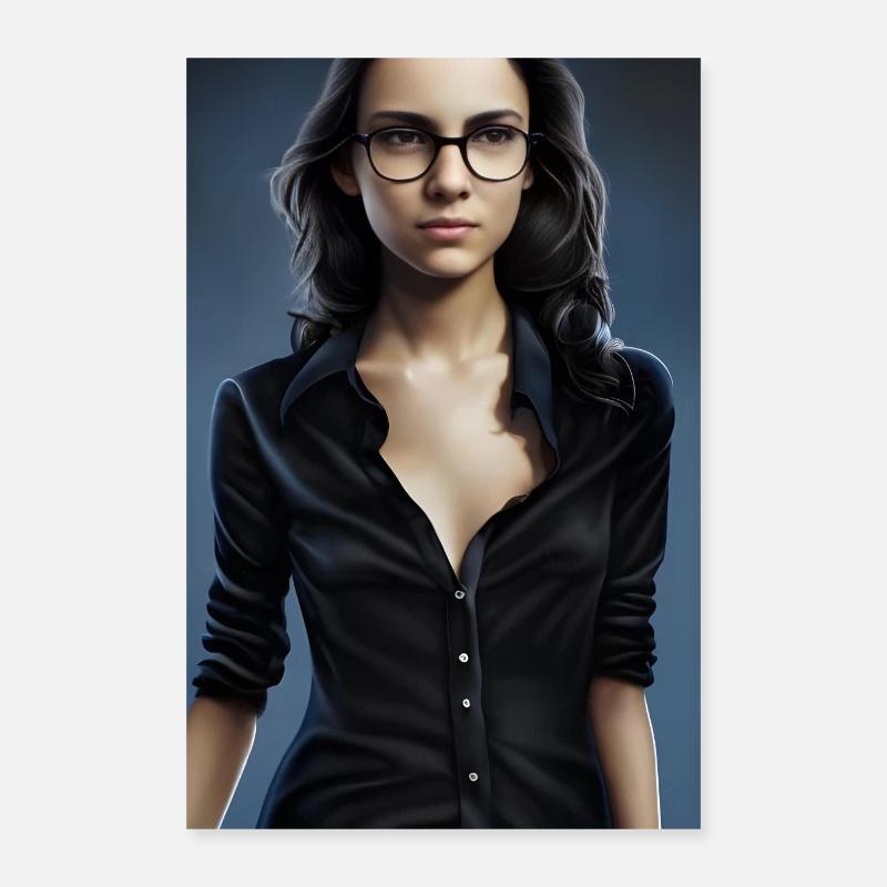 Nerd noir Poster 40 x 60 cm