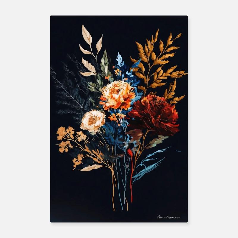 Composition Florale -11- Art Digital Poster 40 x 60 cm