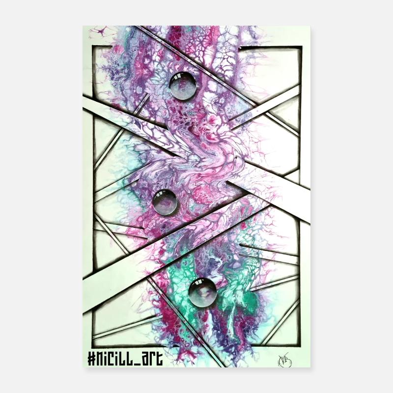 Pink Bubbles Poster 16" x 24" (40x60 cm)