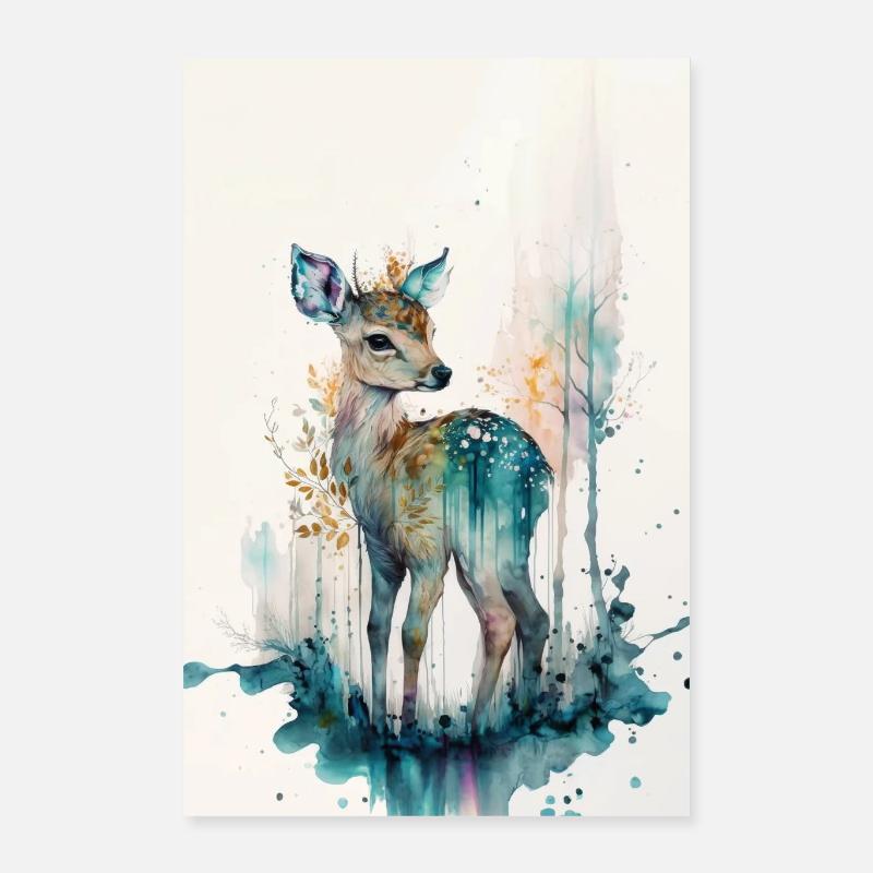 Fawn Poster 16" x 24" (40x60 cm)