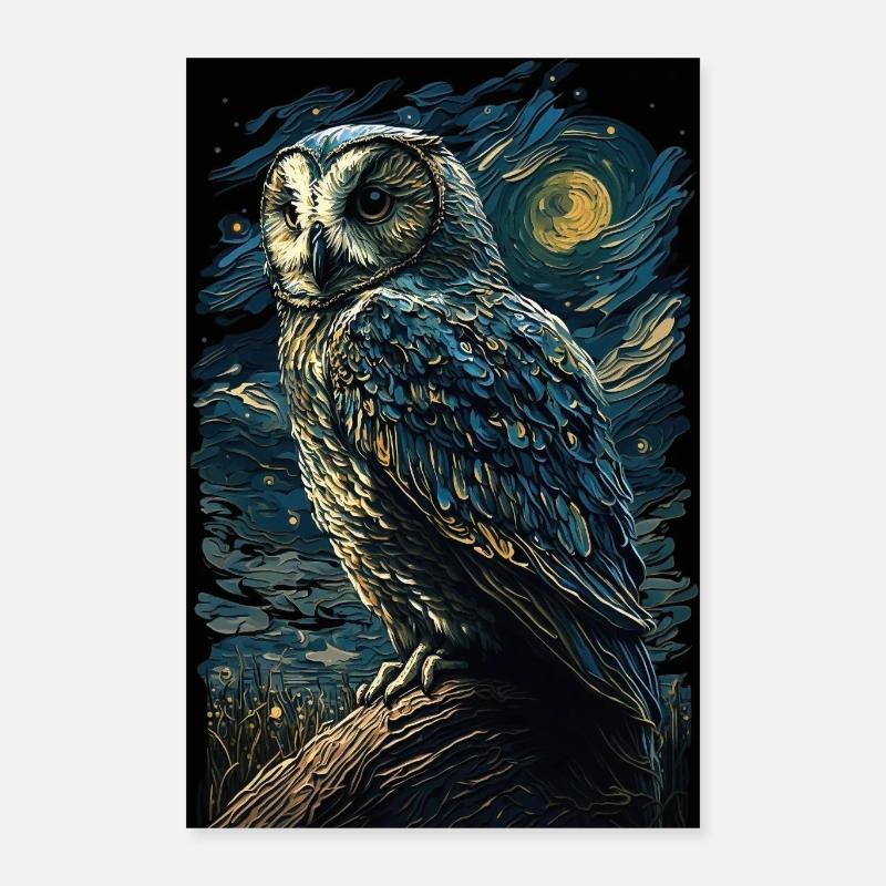 Eule Poster 40x60 cm