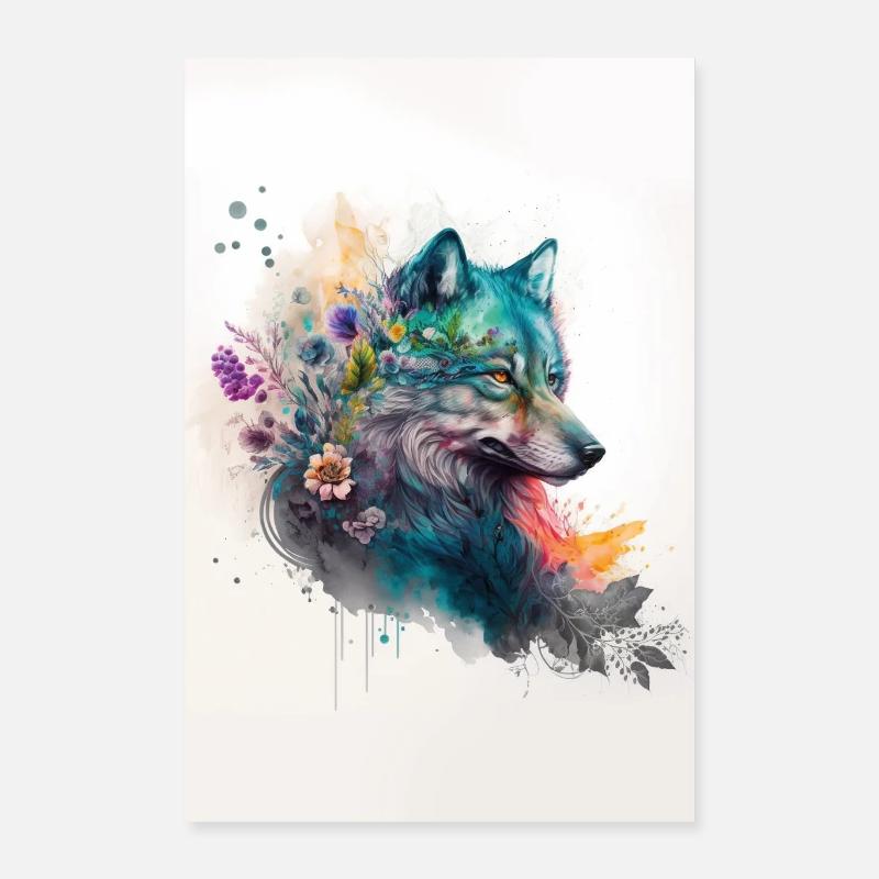 Wolf Poster 16" x 24" (40x60 cm)