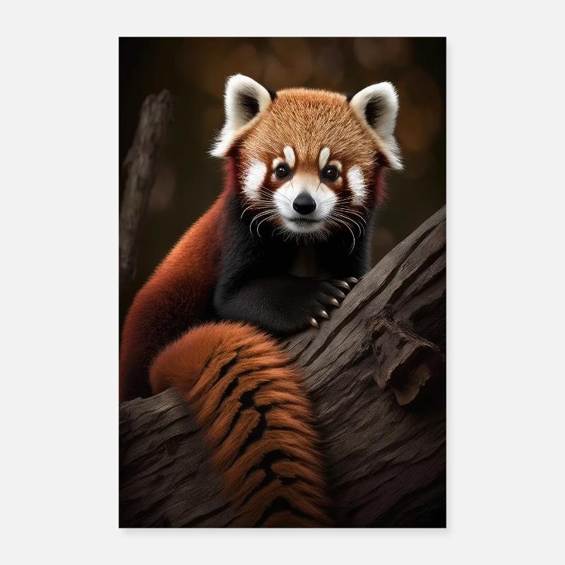 Panda roux mignon Poster 40 x 60 cm