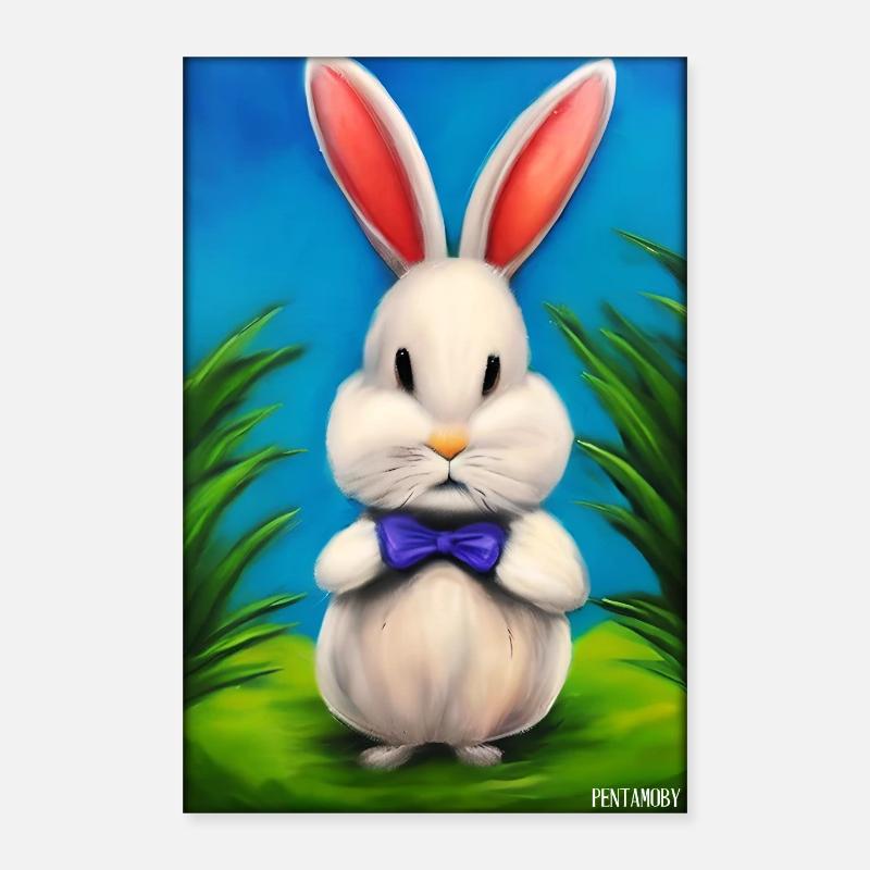 Rabbit Easter Easter Pet Easter Holiday Poster 16" x 24" (40x60 cm)