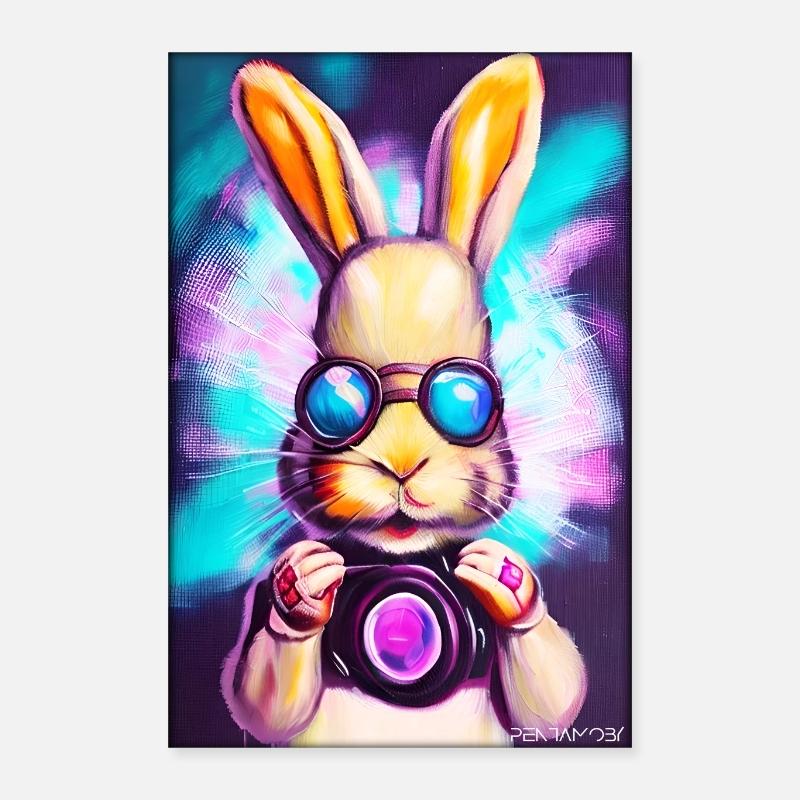 Easter Easter Cyber Future Sci-Fi Animal Poster 16" x 24" (40x60 cm)