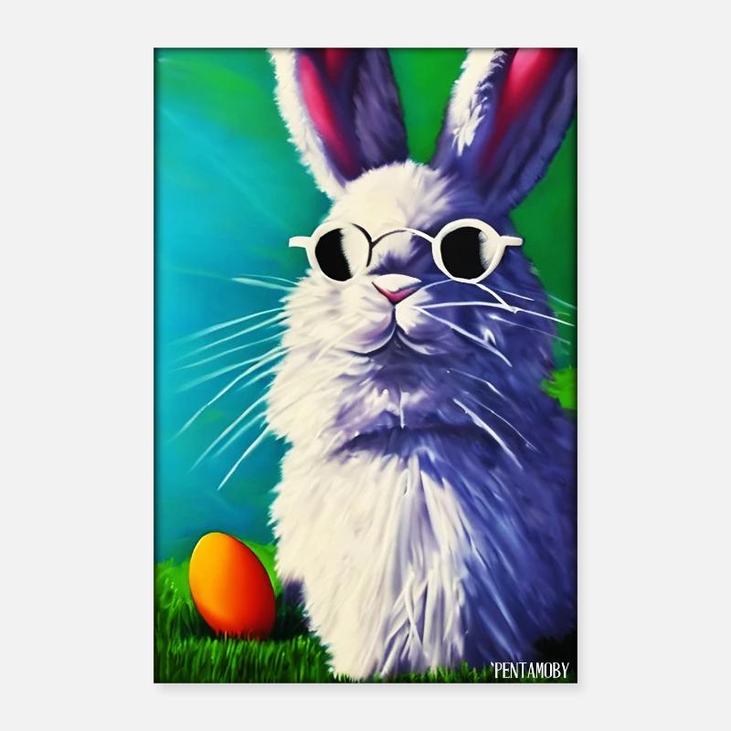 Easter Sunglasses Easter Pet Party Poster 16" x 24" (40x60 cm)