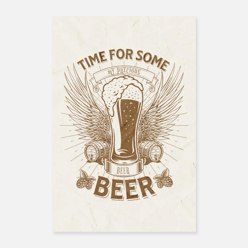 Time For Some Beer Poster 16" x 24" (40x60 cm)