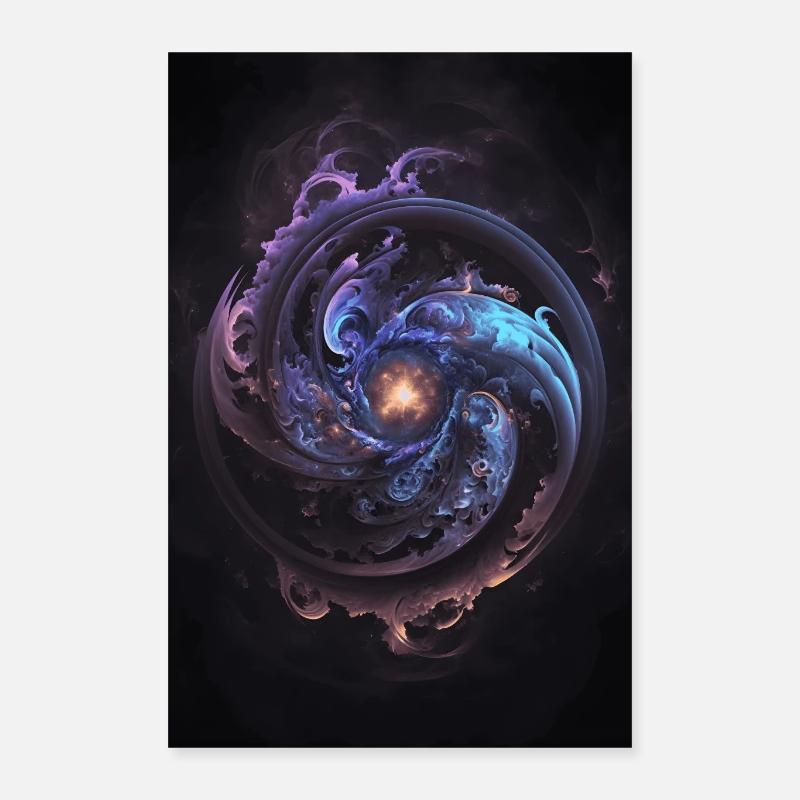 Galaxy - Poster 40x60 cm - Weiß
