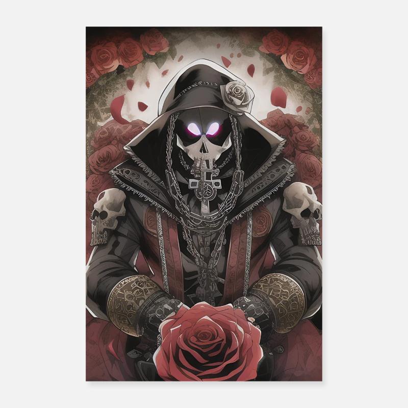Skull Man Poster 16" x 24" (40x60 cm)