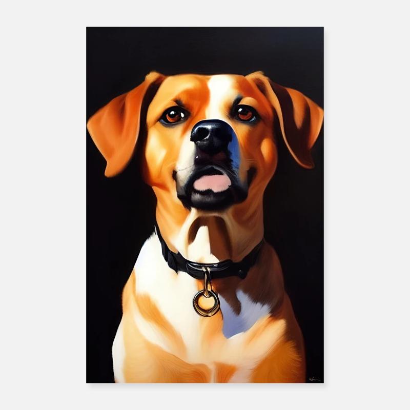 Hunde Bild Poster 40x60 cm