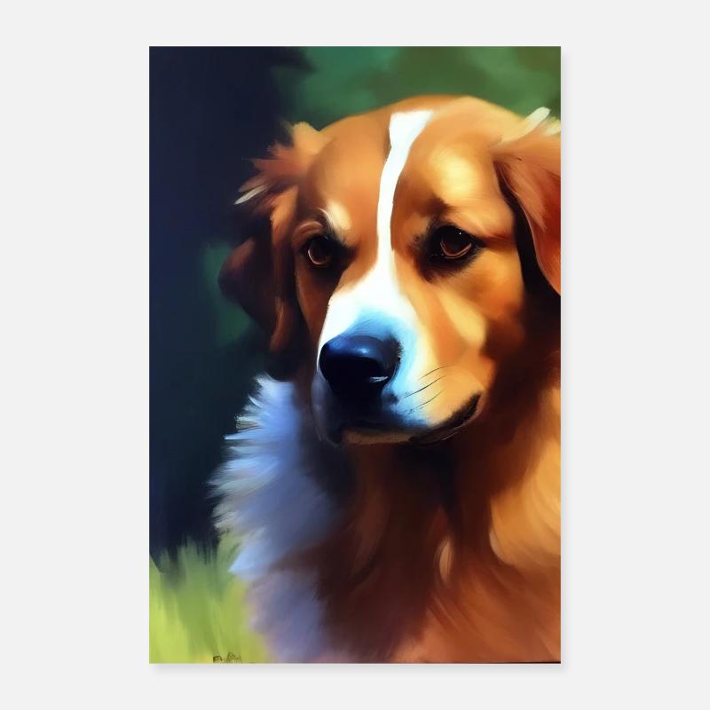 Hunde Bild Poster 40x60 cm