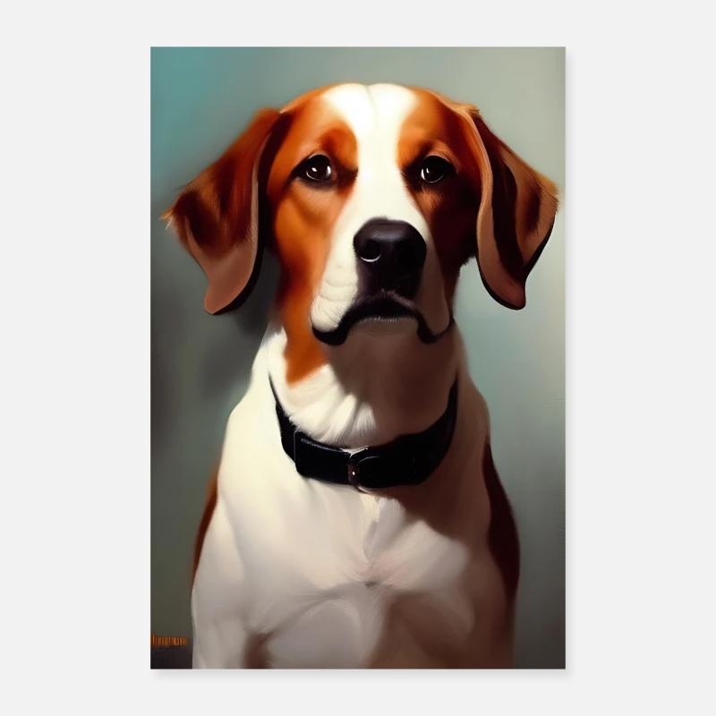Hunde Bild Poster 40x60 cm