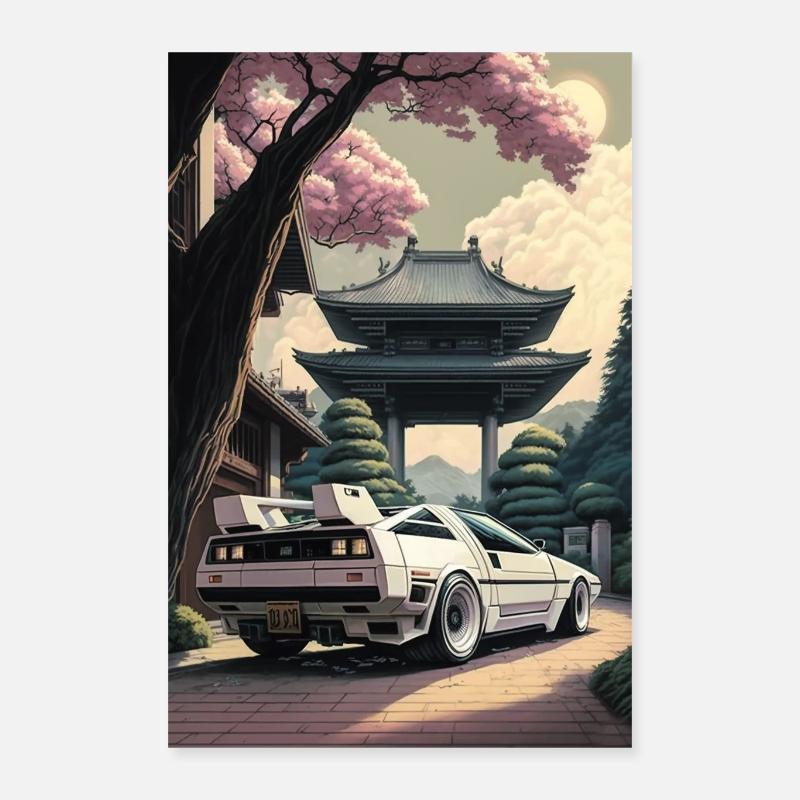 Delorean Poster 16" x 24" (40x60 cm)