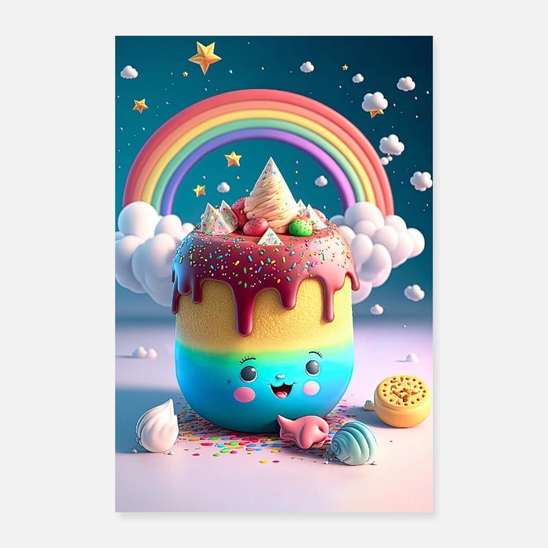 Boisson kawaii Poster 40 x 60 cm