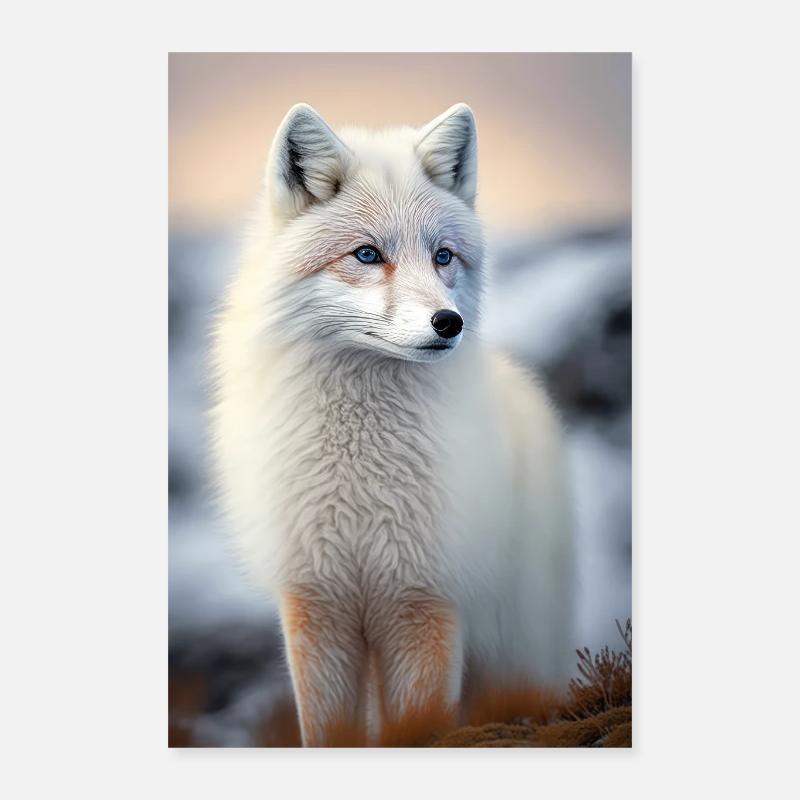 Arctic fox Poster 16" x 24" (40x60 cm)