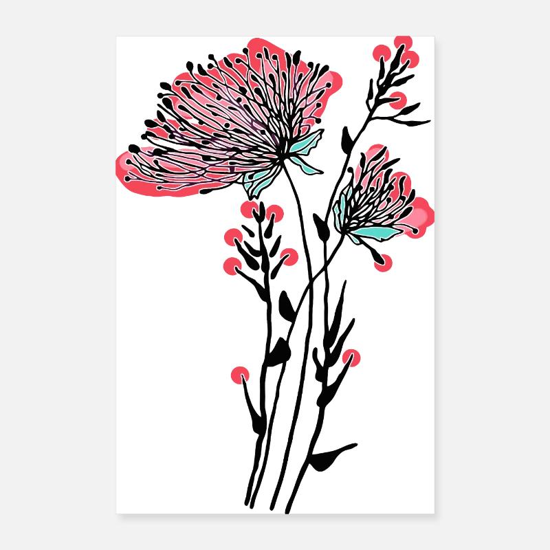 Blumen Poster 40x60 cm