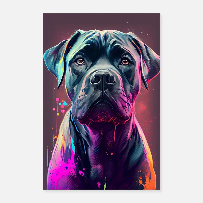 Cane Corso Chien Coloré Poster 40 x 60 cm