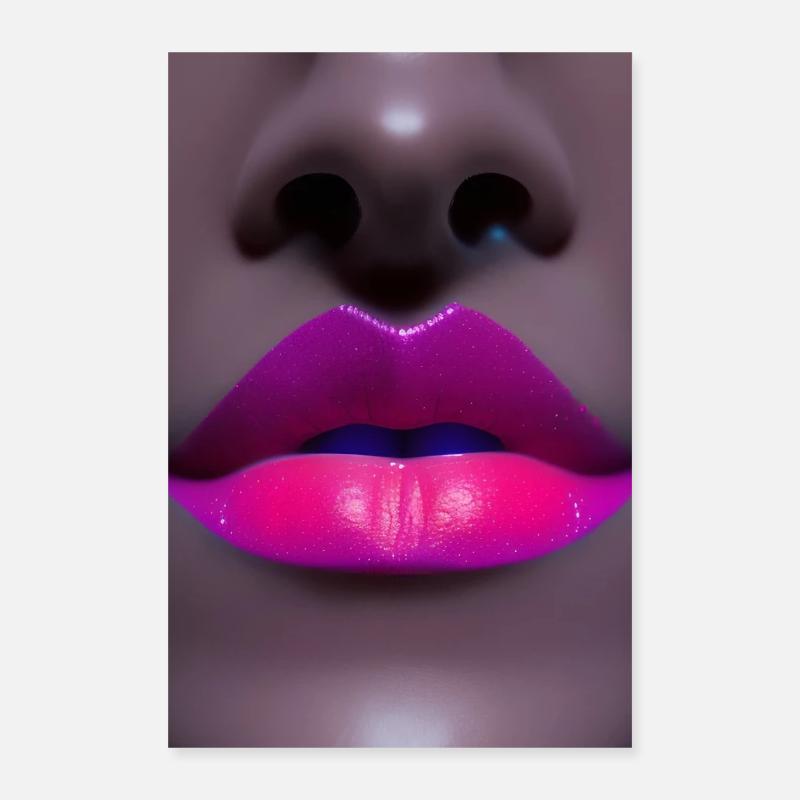 Embrasser la bouche Poster 40 x 60 cm