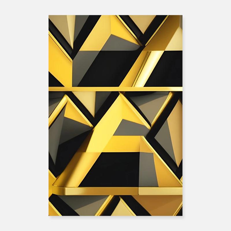 Goldenes Muster Poster 40x60 cm