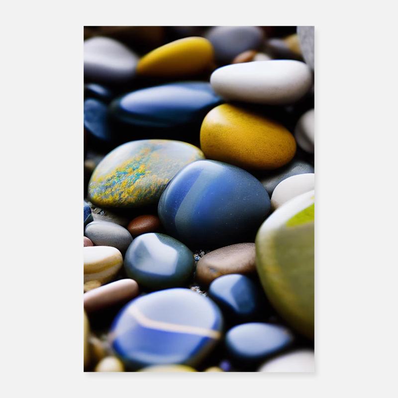 Pierres colorées Poster 40 x 60 cm