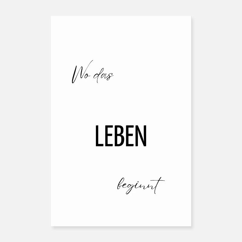 Wo das Leben beginnt 1 Teil aus 3er Serie Poster 40x60 cm