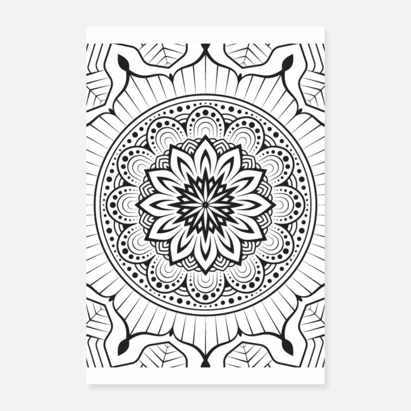 Blumenmuster Poster 40x60 cm