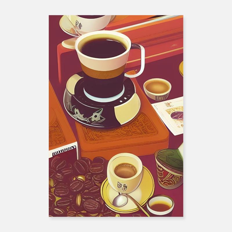 Kaffee, Kaffeebohnen Poster 40x60 cm