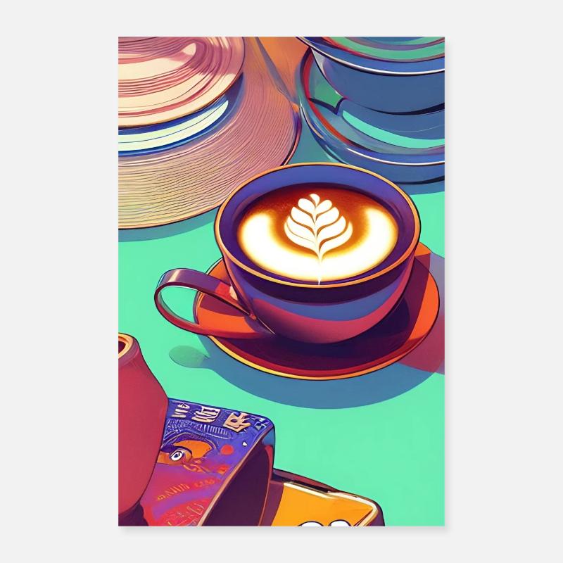 Kaffee, Kaffeebohnen Poster 40x60 cm