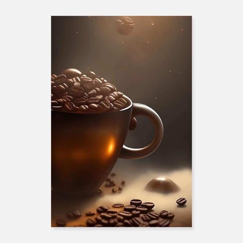 Coffee, coffee beans Poster 16" x 24" (40x60 cm)