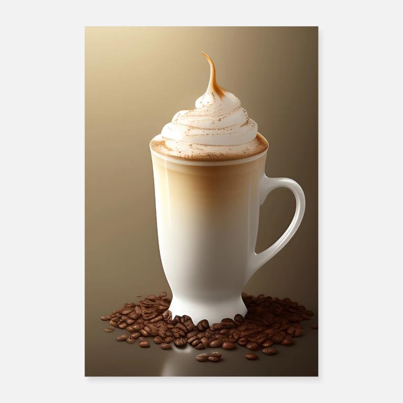 Café, grains de café Poster 40 x 60 cm