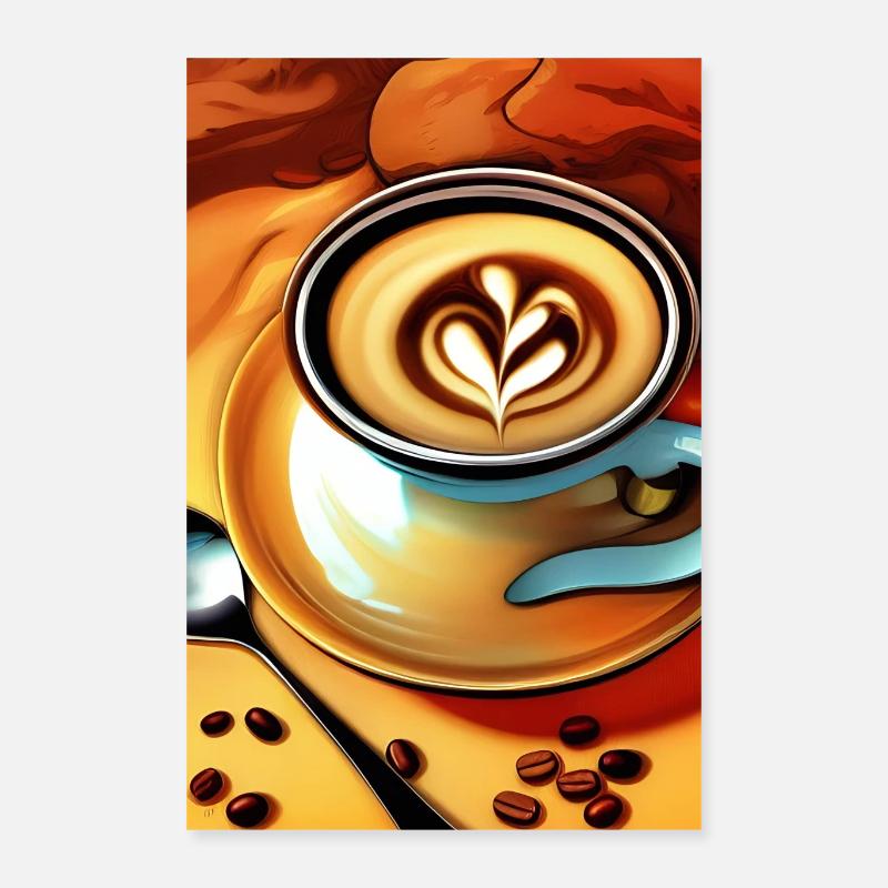 Café, grains de café Poster 40 x 60 cm