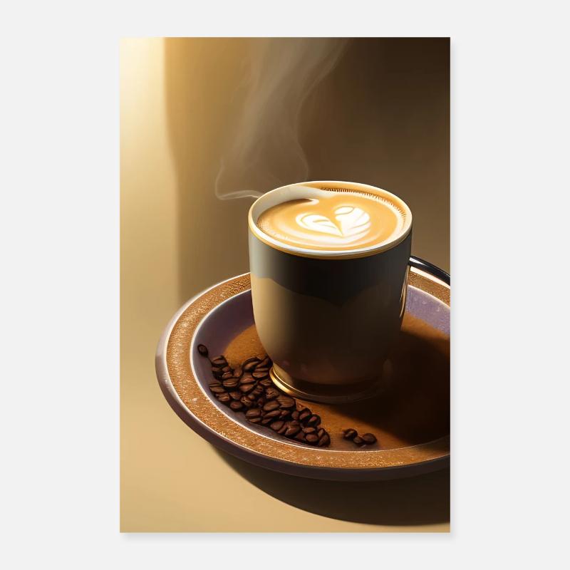 Café, grains de café Poster 40 x 60 cm