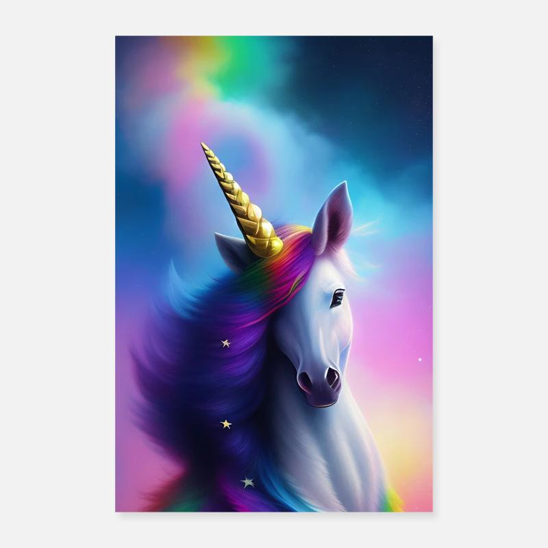 Licorne Poster 40 x 60 cm