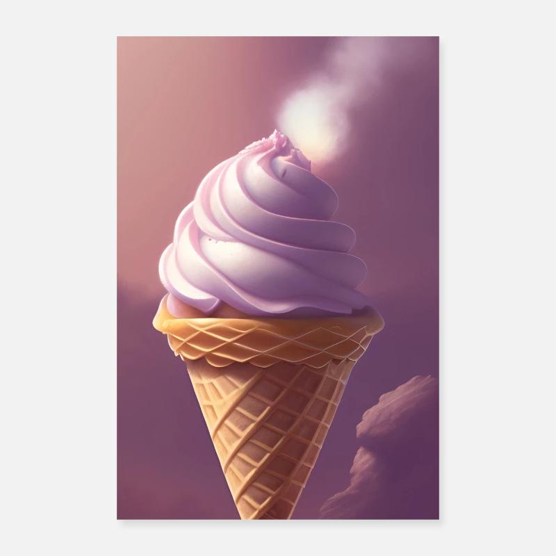 Eiscreme Poster 40x60 cm