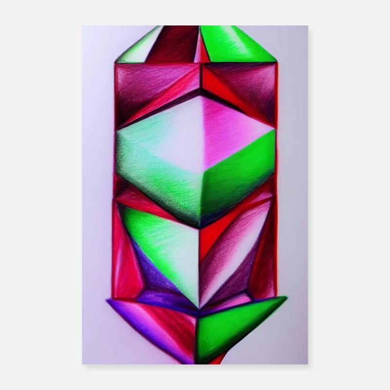 Edelstein Muster Poster 40x60 cm