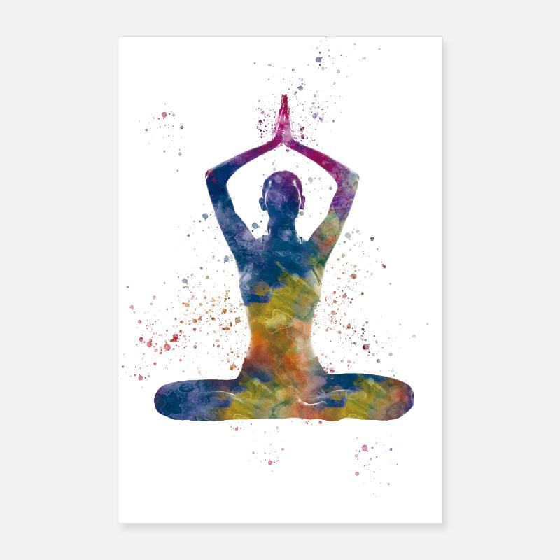 Exercice de yoga Poster 40 x 60 cm