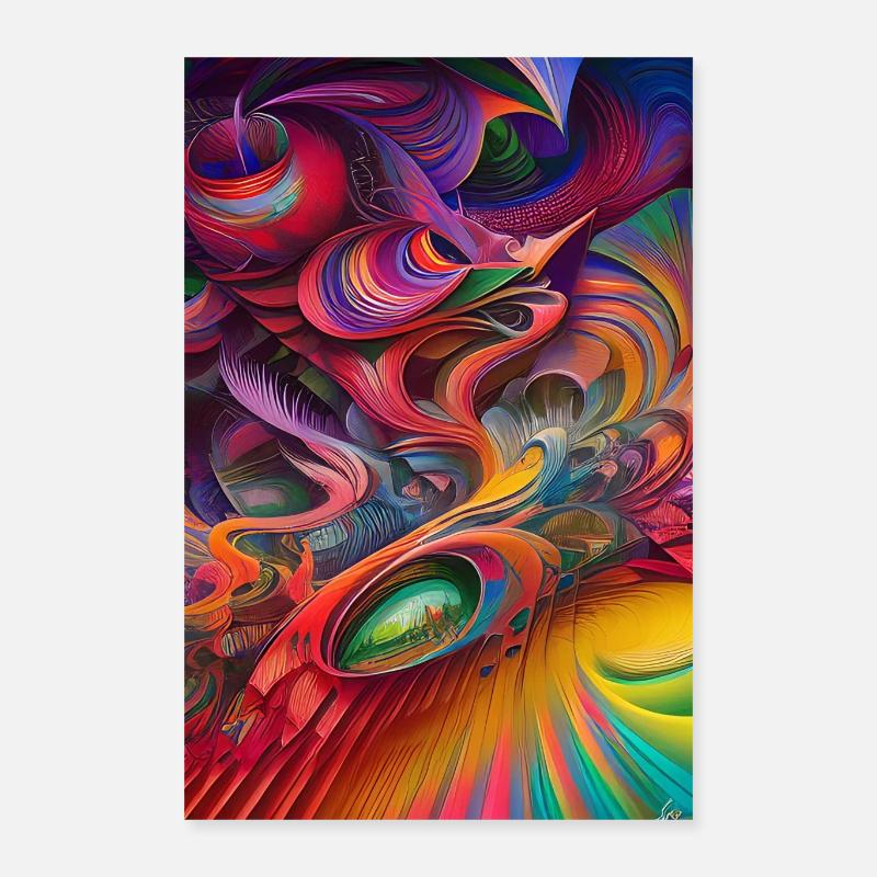 Abstract art Poster 16" x 24" (40x60 cm)