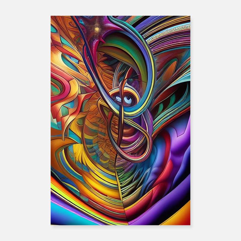 Abstrakte Kunst Poster 40x60 cm