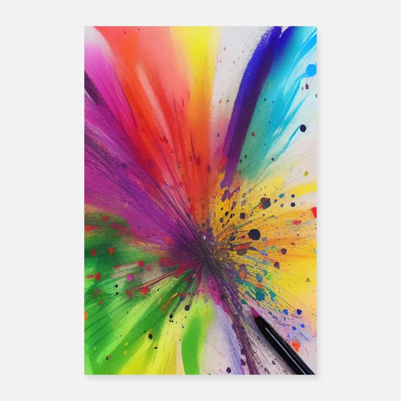 Farbklecks Poster 40x60 cm