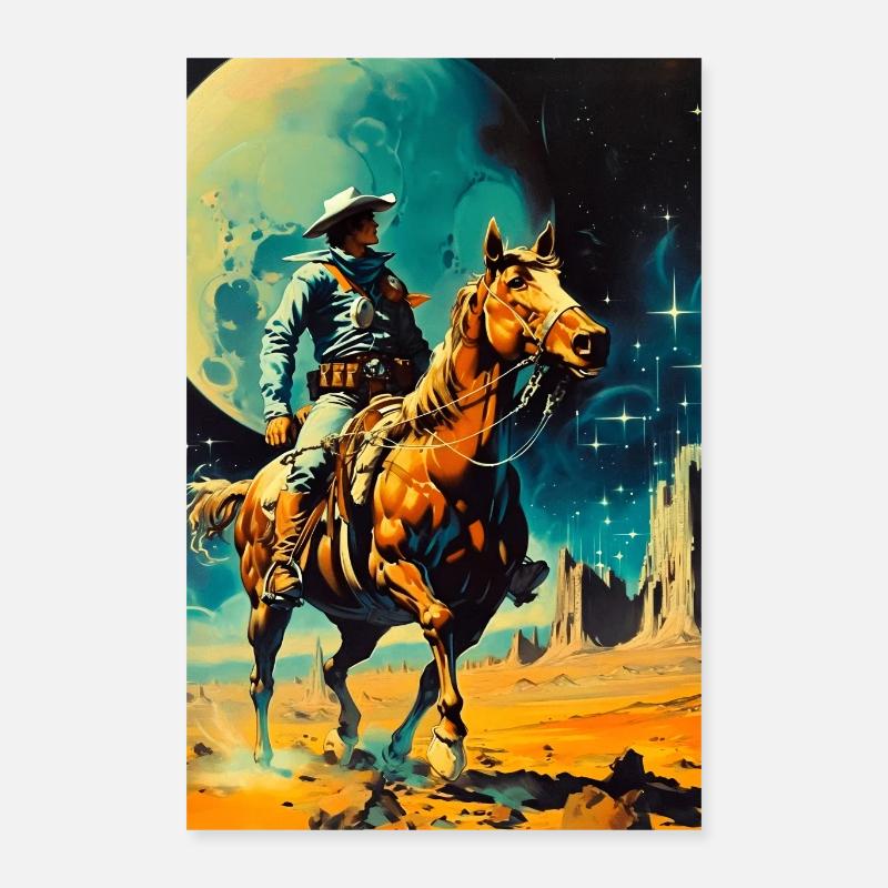 Le cowboy de l’espace Poster 40 x 60 cm