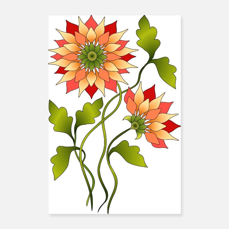 Fleur Poster 40 x 60 cm