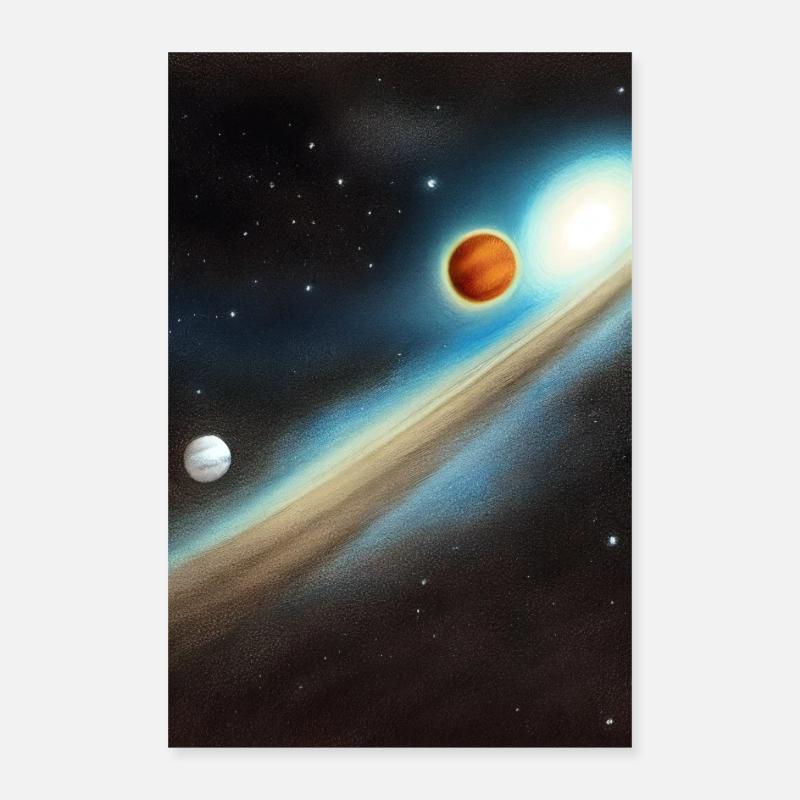 Weltall und Planeten Poster 40x60 cm