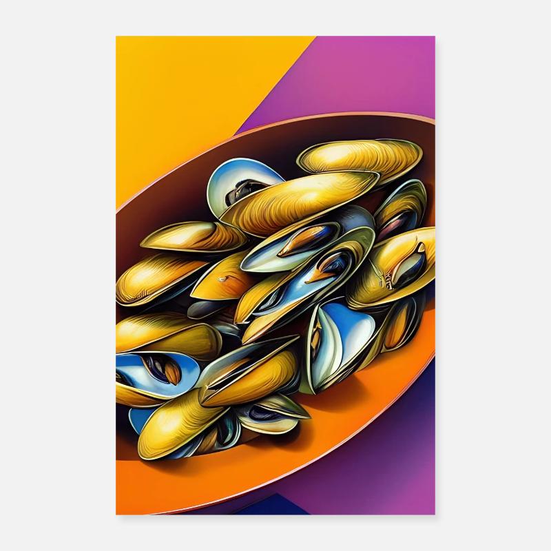 Mussels Poster 16" x 24" (40x60 cm)