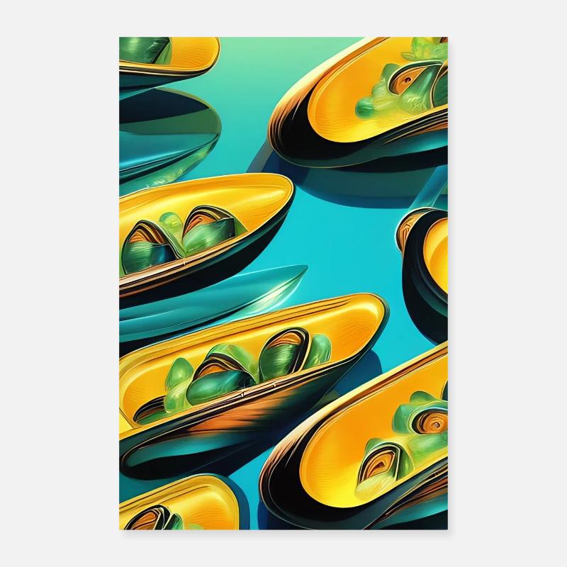 Mussels Poster 16" x 24" (40x60 cm)