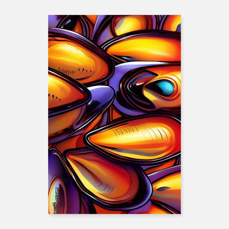Mussels Poster 16" x 24" (40x60 cm)
