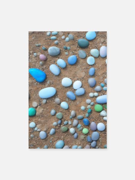 Strand - Poster 40x60 cm - Weiß