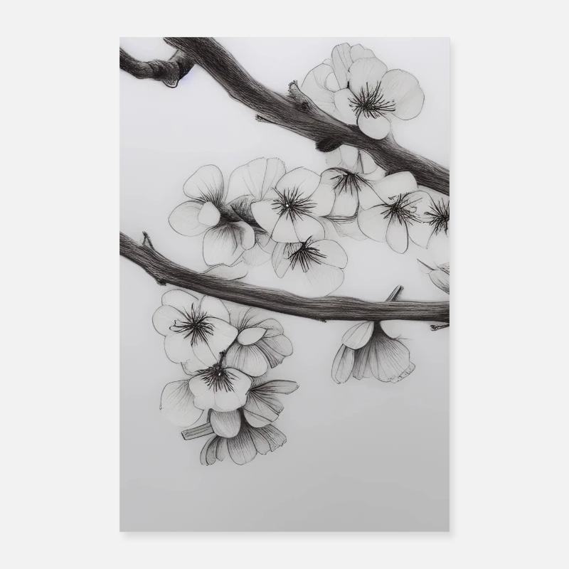Fleur de cerisier Poster 40 x 60 cm