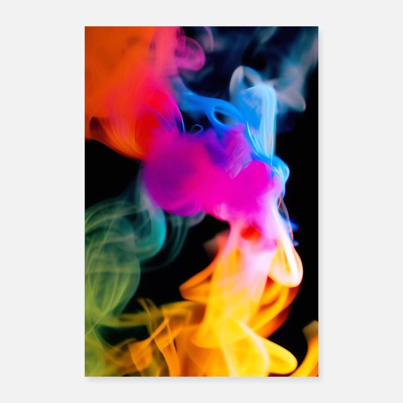 Arc-en-ciel - Poster 40 x 60 cm - blanc