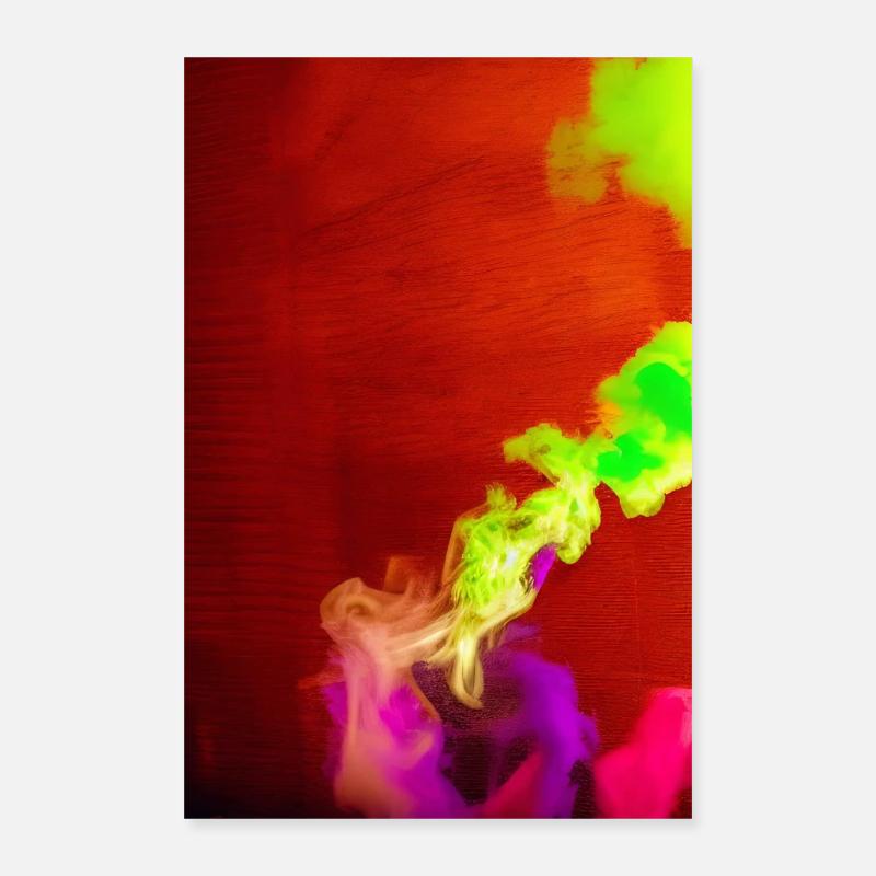 Regenbogen - Poster 40x60 cm - Weiß
